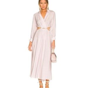 Young Fabulous and Broke Purple Maxi Dress with Cut Outs